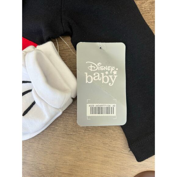 Disney Baby Mickey Mouse Costume/Beanie & Mittens 6-9 Months - Picture 4 of 6